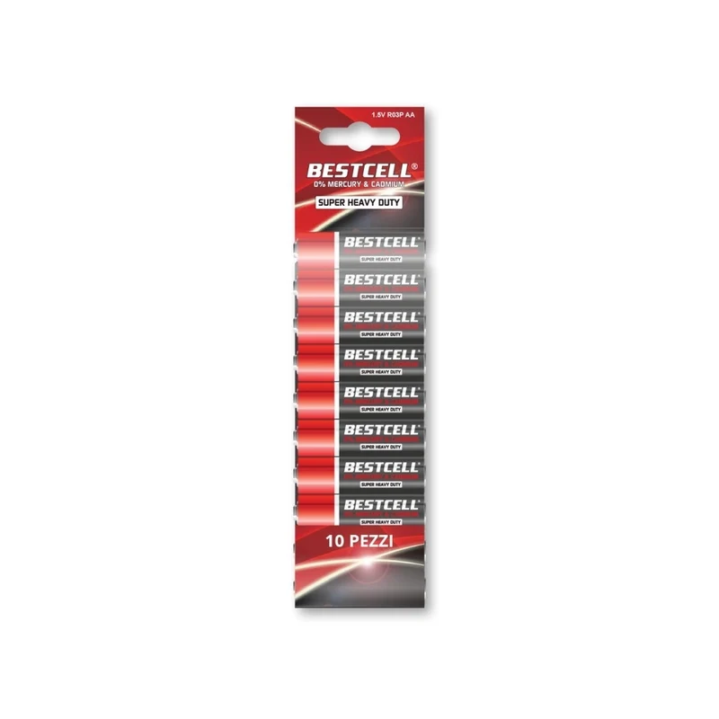 Bestcell Pila Mercury R6P AA 1.5V 10Pz