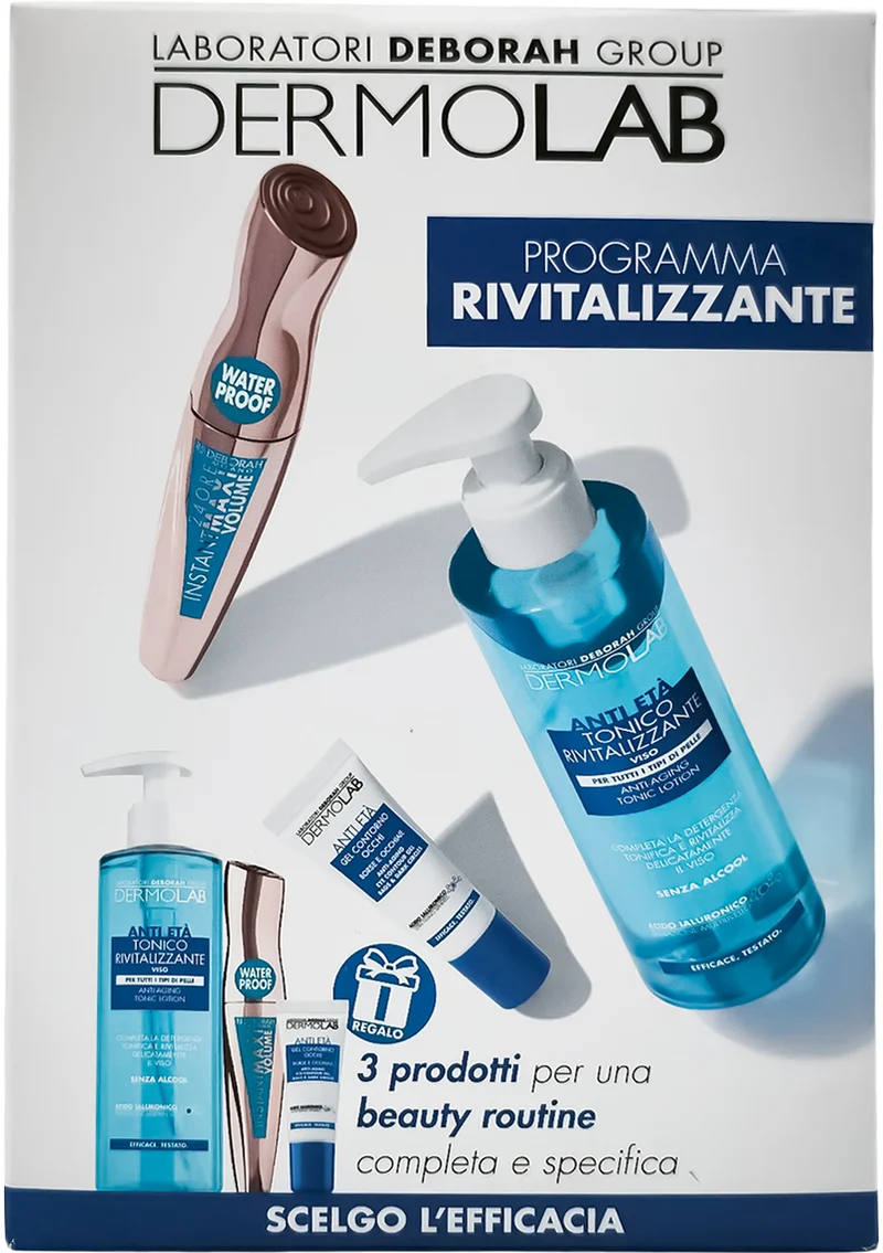 Dermolab Kit Tonico Anti Età + Contorno Occhi Programma Revitalizzante