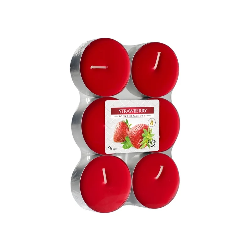 Bispol® Tealights Profumate Maxi 6Pz Fragola