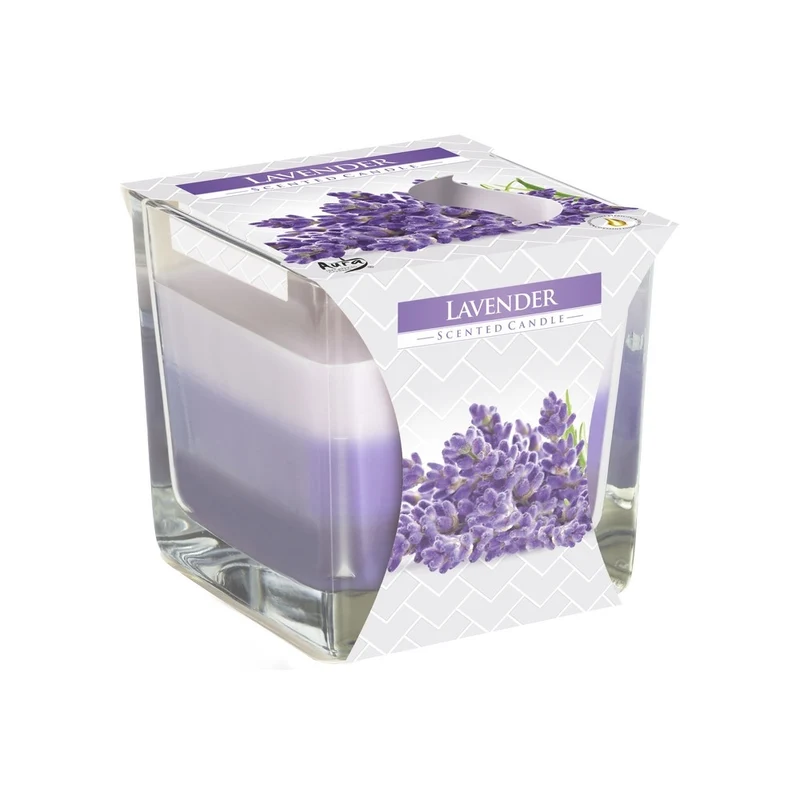 Bispol® Candela Profumata Tricolore In Vetro Lavanda