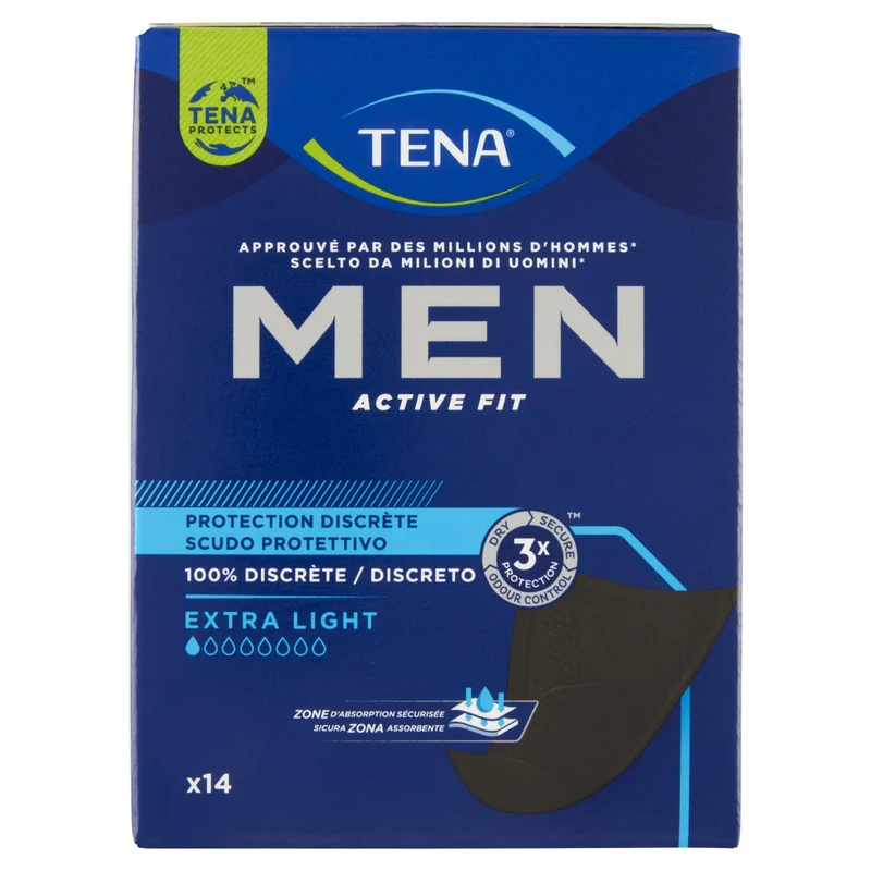 Tena Men Active Fit Protective Shield Extra Light 14 pz