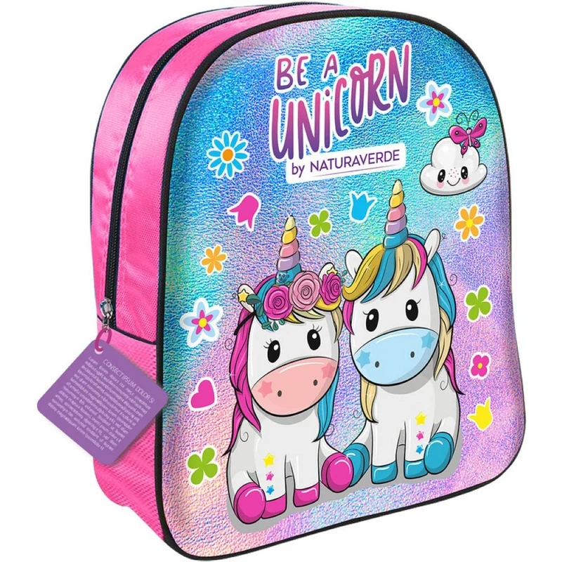 Naturaverde - Be a Unicorn Cofanetto - Shampoo 100ml + Balsamo 200ml + Zaino