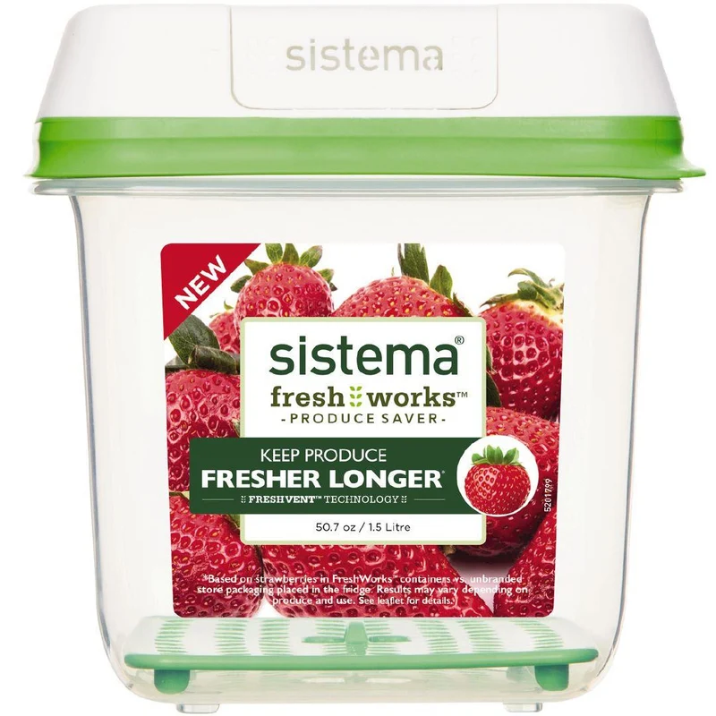 Sistema® Contenitore Pp Quad Freshworks 1,5L