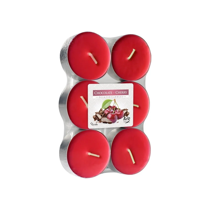 Bispol® Tealights Maxi 6Pz Cioccolato&Ciliegia