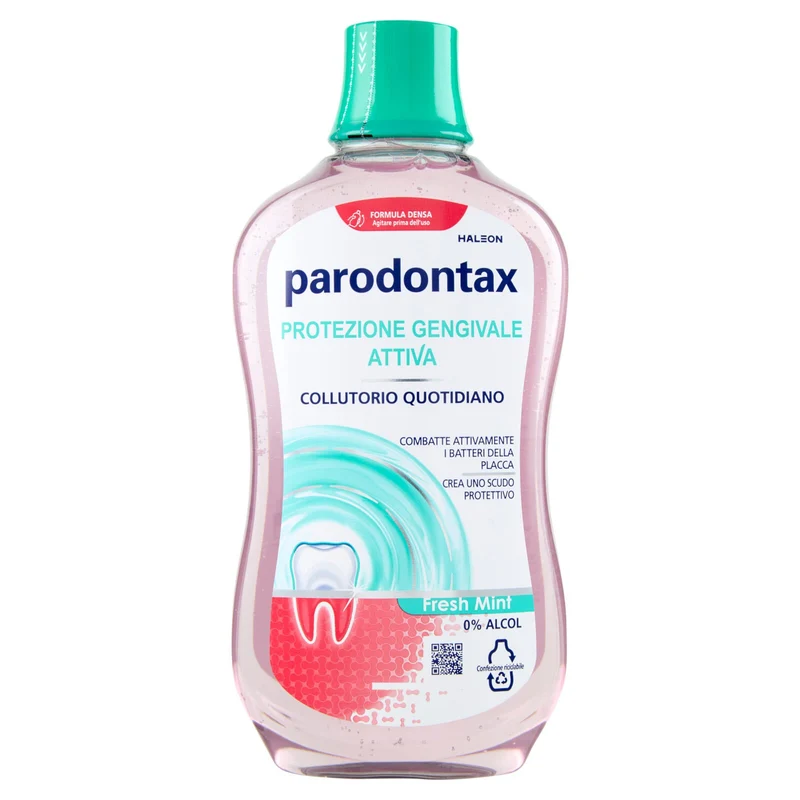 Parodontax collutorio Protezione Gengivale Attiva Denti e Gengive Igiene Dentale Fresh Mint 500 ml