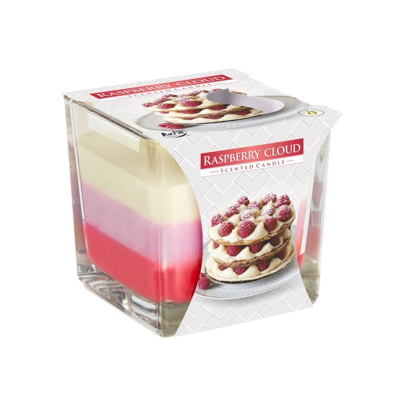 Bispol® Candela Profumata Tricolore Nuvole Lampone