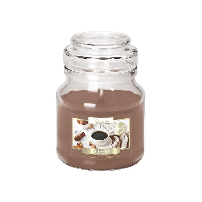Bispol® Candela Profumata In Vetro c/Coperchio Coffee