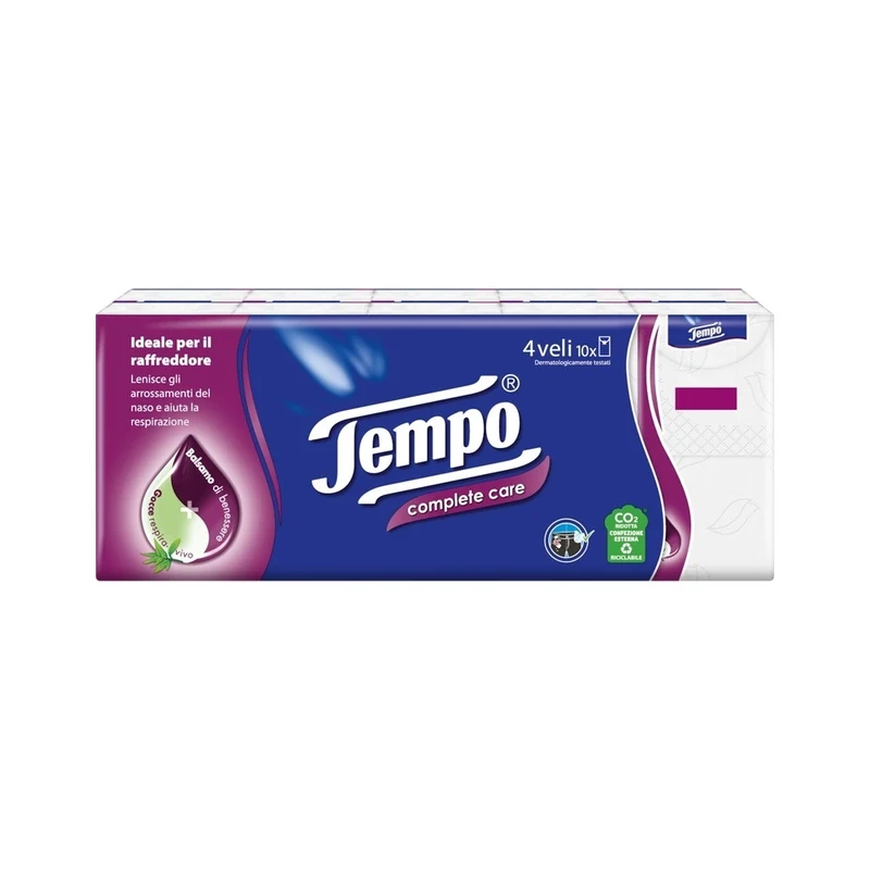 Tempo Fazzoletti Compact Care Pz10X9