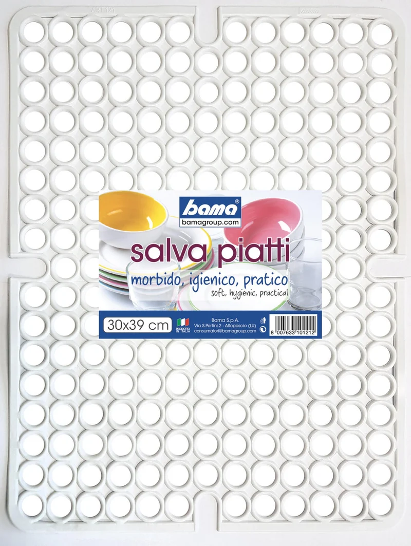 TAPPETO LAVELLO CM30x39 BIANCO