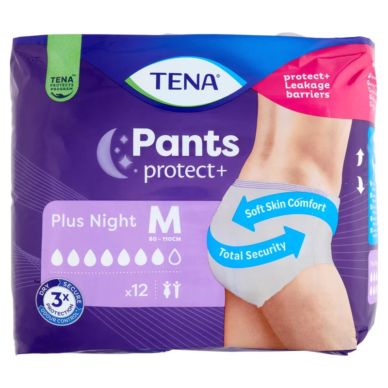 Tena Pants protect+ Plus Night M 12 pz