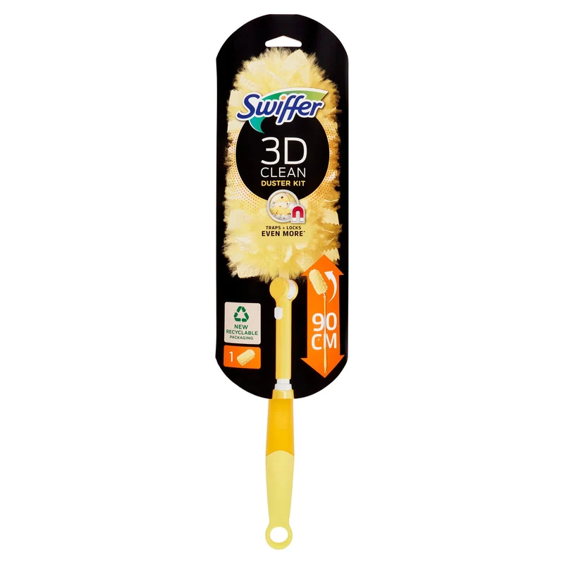 Swiffer 3D Clean Duster Kit (1Manico + 1 Piumino)