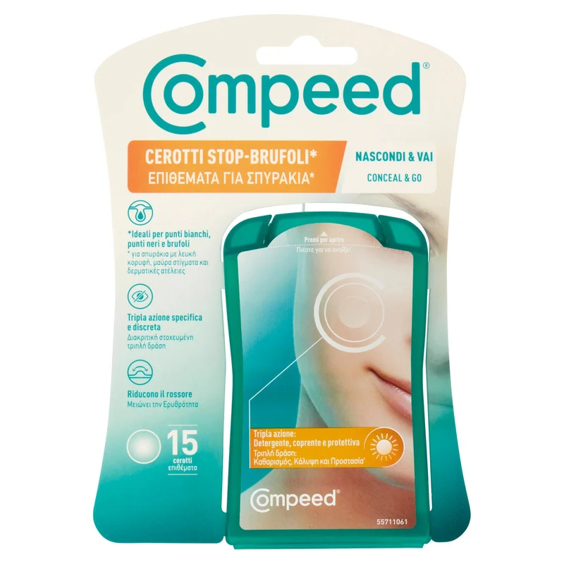Compeed Cerotti Stop-Brufoli* Nascondi & Vai 15 pz