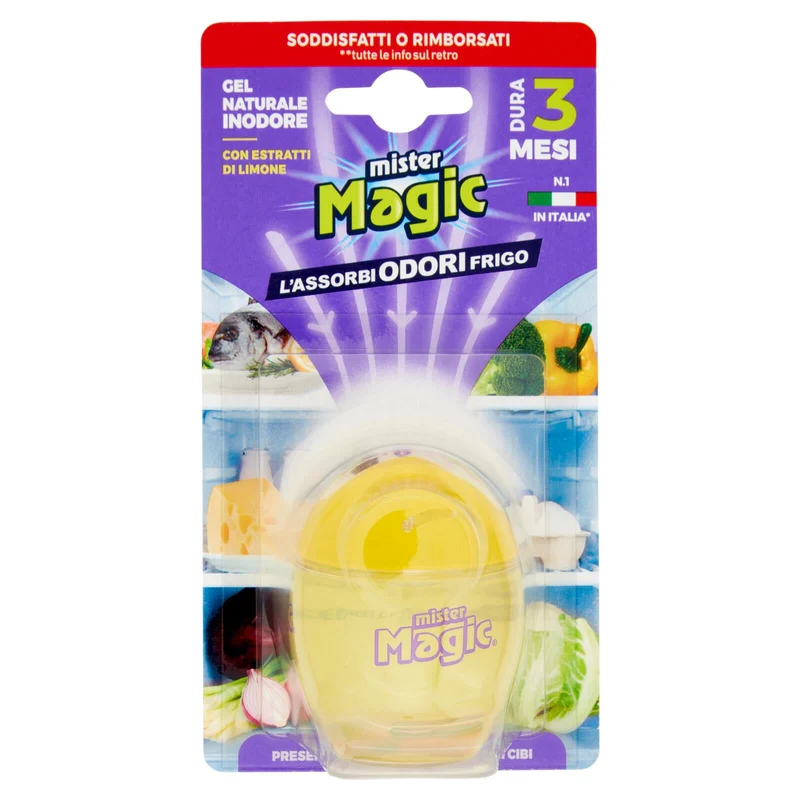 mister Magic l'Assorbiodori Frigo con Bicarbonato e Sale Marino 40 g