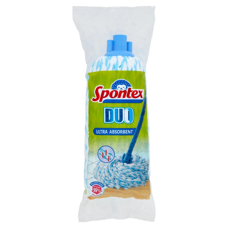 Spontex Panni pavimenti Fiocco Duo 100% Microfibre