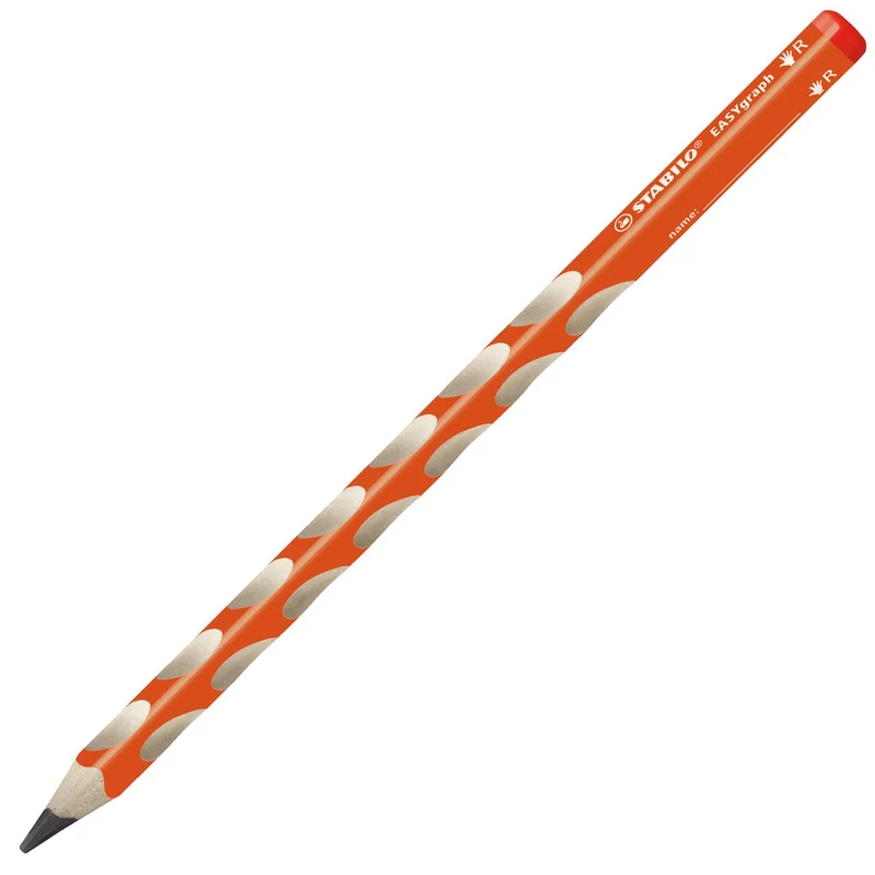 Matita Ergonomica triangolare - STABILO EASYgraph per Destrimani in Arancione - Gradazione HB