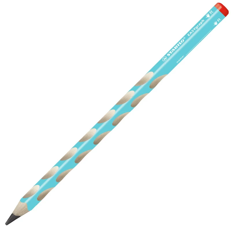 Matita Ergonomica triangolare - STABILO EASYgraph per Destrimani in Azzurro - Gradazione HB