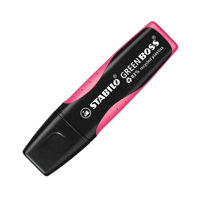 Evidenziatore Ecosostenibile - STABILO GREEN BOSS - 83% Plastica Riciclata - Rosa