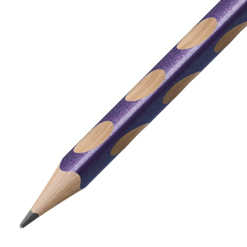 Matita Ergonomica triangolare Sottile - STABILO EASYgraph S Metallic per Destrimani in Viola metallizzato - Gradazione HB