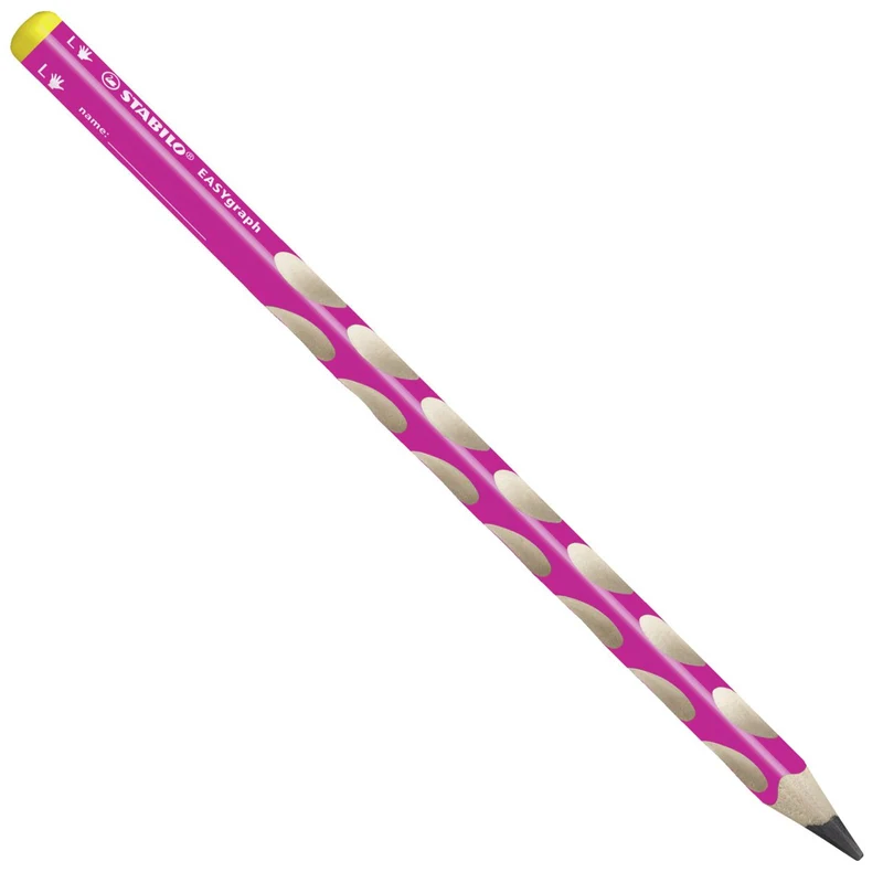 Matita Ergonomica triangolare - STABILO EASYgraph per Mancini in Rosa - Gradazione HB