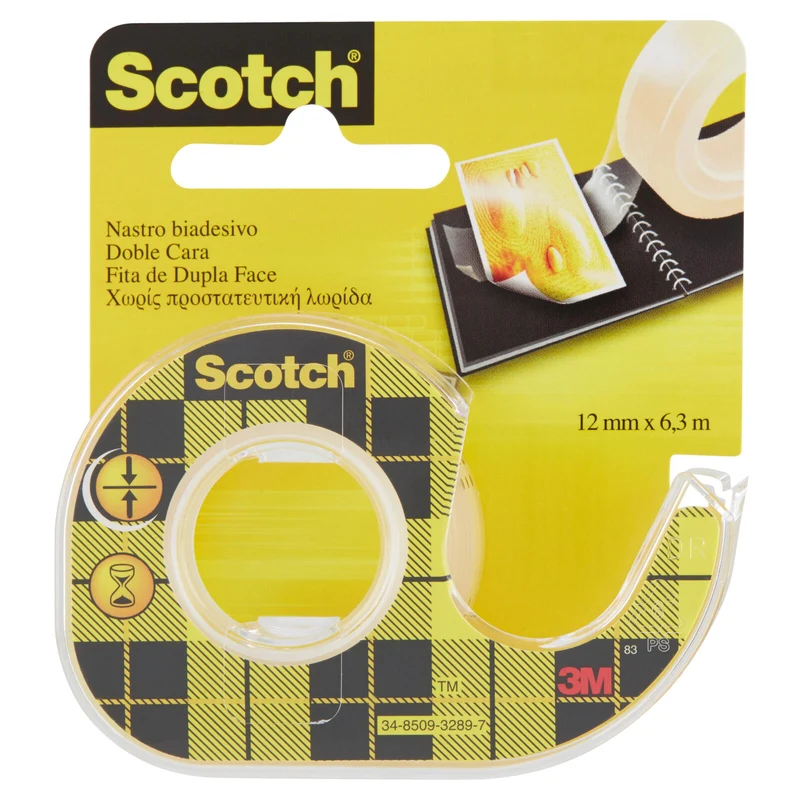 Scotch Nastro biadesivo 12 mm x 6,3 m