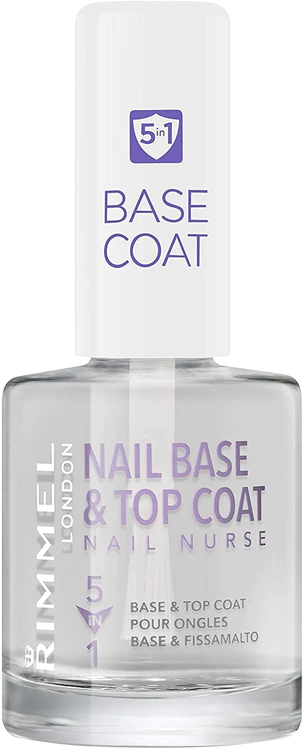 Smalto Rimmel London - Nail Base e Top Coat - Trasparente 5 in 1