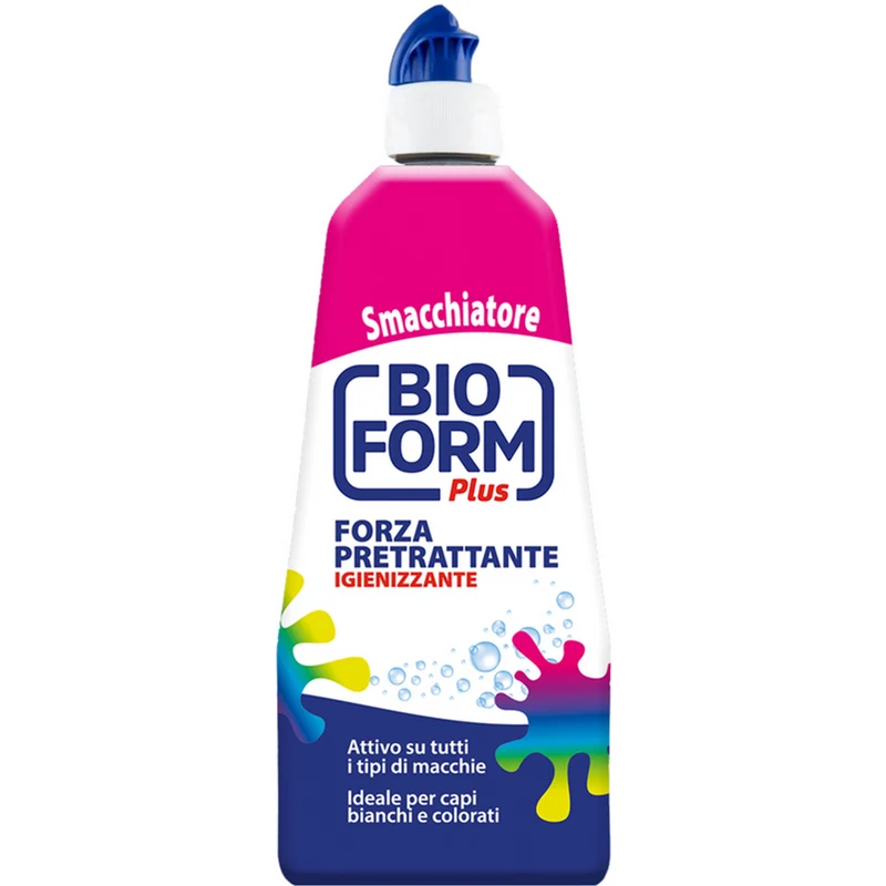 Bioform - Plus Smacchiatore Pretrattante Igienizzante - 500 Ml