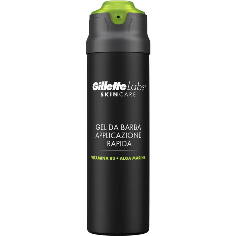GILLETTE - Gel da Barba con Vitamina B3 e Alga Marina - 198 ml