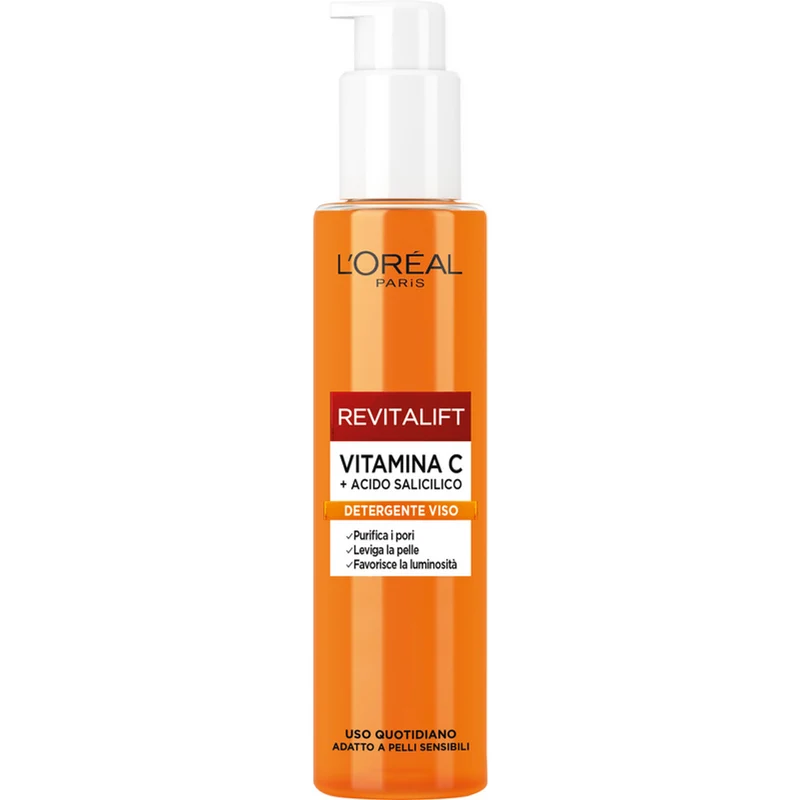 L'OREAL - Detergente Viso Revitalift Vitamine C per Pelli Sensibili - 150 ml
