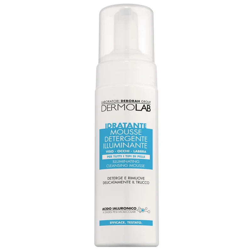Dermolab - Mousse Detergente Idratante Illuminante Viso Occhi Labbra - 150 ml