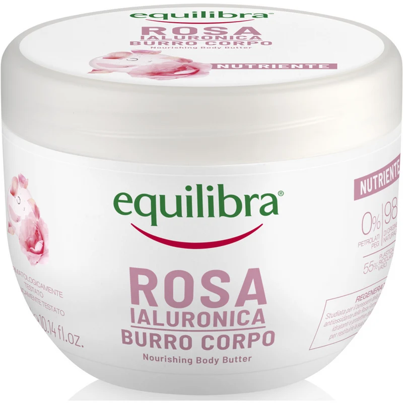 EQUILIBRA - Burro Corpo Nutriente alla Rosa Ialuronica - 300 ml