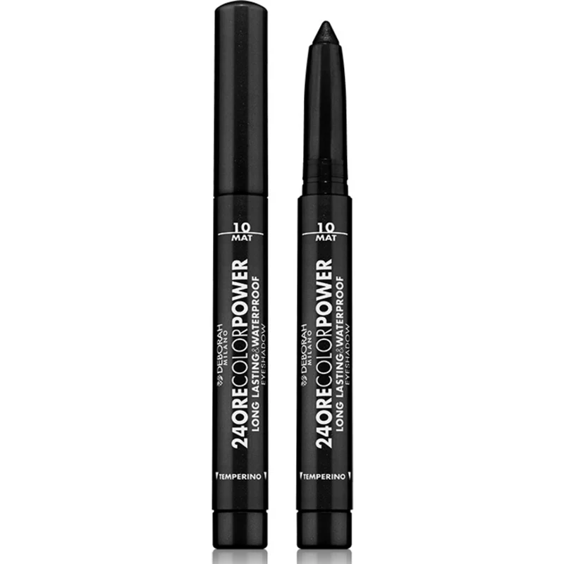 Deborah Milano - Ombretto 24H Waterproof Color Power - N.10 Mat Black