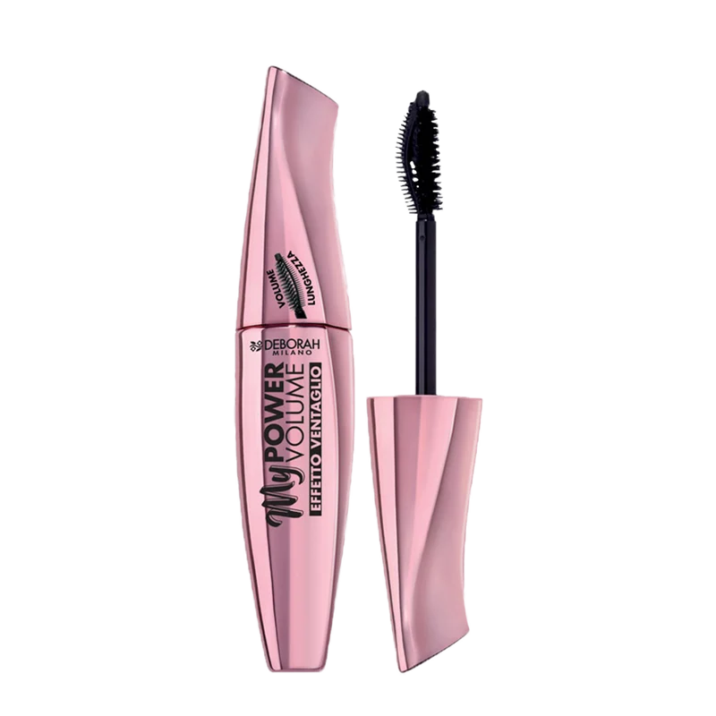 Deborah - Mascara My Power Volume - Applicatore 2-in-1 per volume, definizione e lunghezza