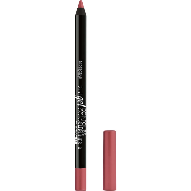 Deborah - Matita Labbra 2In1 Gel Contour&Color Waterproof - N.03 Dusty Pink