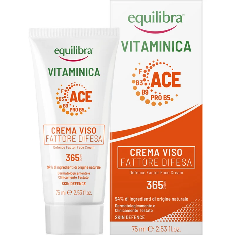 EQUILIBRA - Crema Viso Fattore Difesa con Vitamine A, C ed E - 75 ml