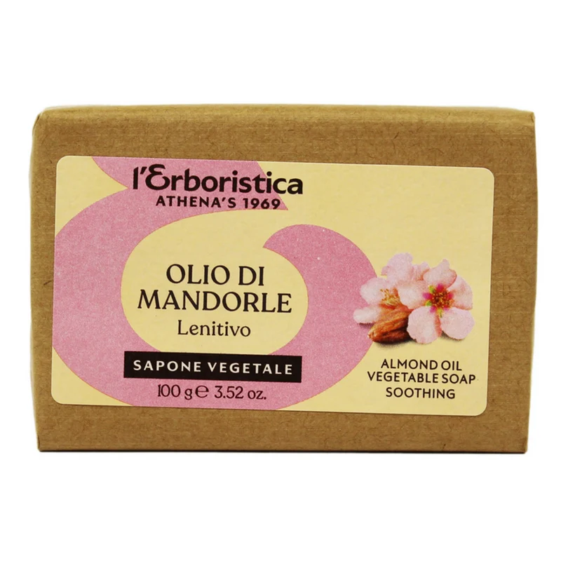 L'ERBORISTICA - Sapone vegetale all'olio di mandorle lenitivo - 100 grammi