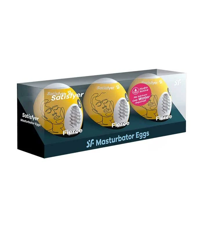 Satisfyer Masturbator Egg Set Ovetti Uso E Getta Per Lui Fierce 3 Pezzi