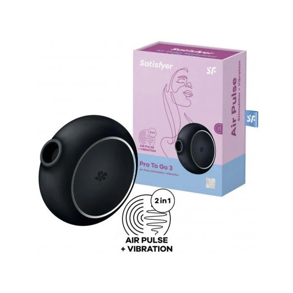 Satisfyer Pro To Go 3 Stimolatore Clitorideo Nero