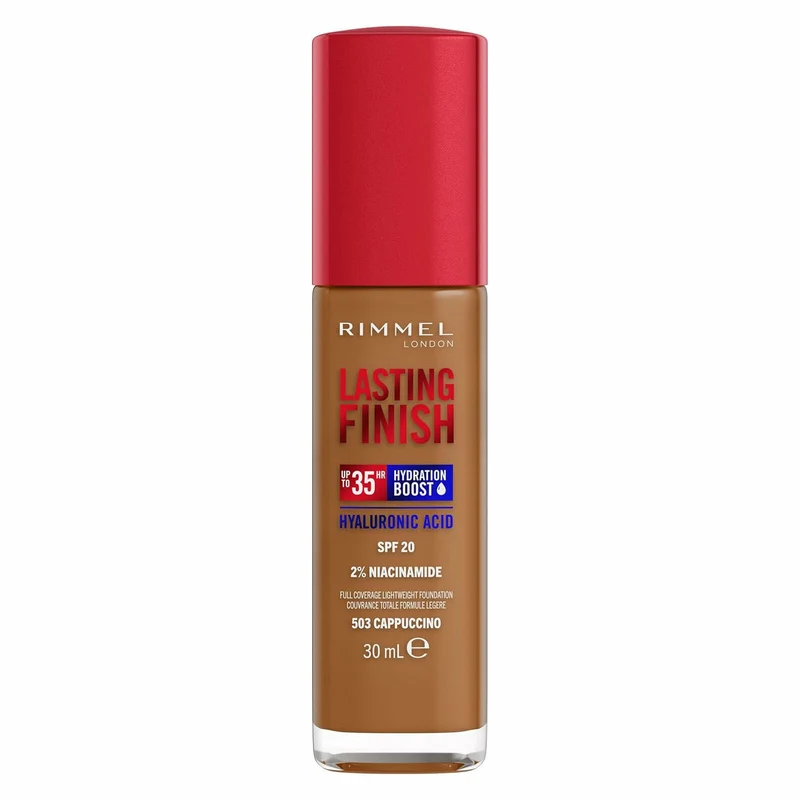 Rimmel Fondotinta Lasting Finish 35h Con Acido Ialuronico 503 Cappuccino 30ml