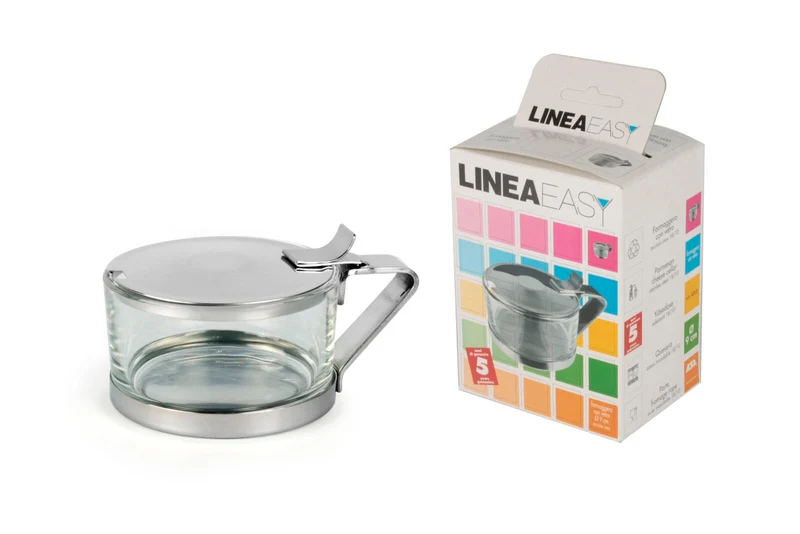 EASY FORMAGGERA INOX CON VETRO