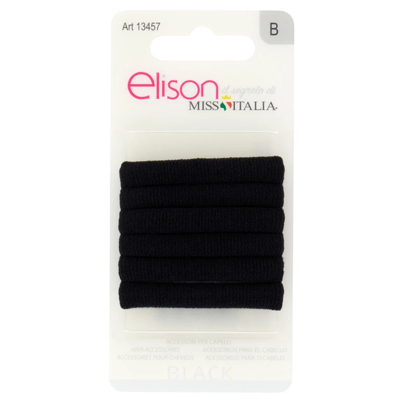 elison Accessori per Capelli Black 6 pz