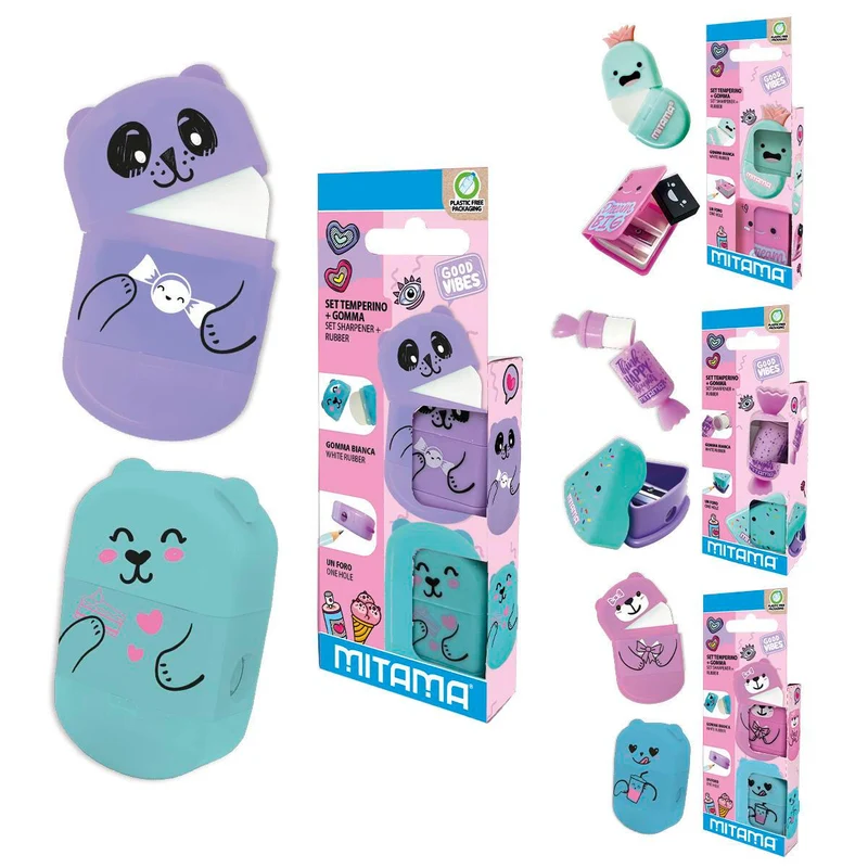 Set Temperino e Gomma Fantasy Girl Mitama Bl. 2 pz.