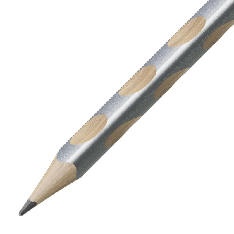 Matita Ergonomica triangolare - STABILO EASYgraph S Metallic per Destrimani in Argento