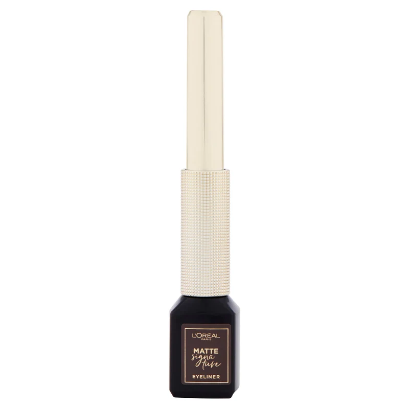L'Oréal Paris Eyeliner Matte Signature, Pennellino in Feltro, Finish Extra Matte, Grigio