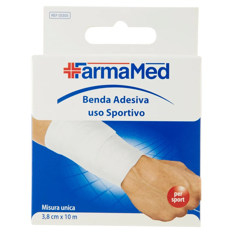 FarmaMed Benda Adesiva uso Sportivo Misura unica 3,8 cm x 10 m
