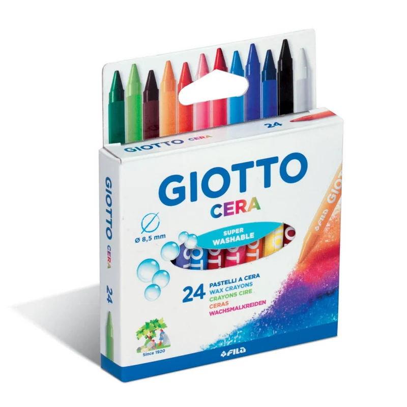PASTELLI A CERA GIOTTO AST. 24 pz