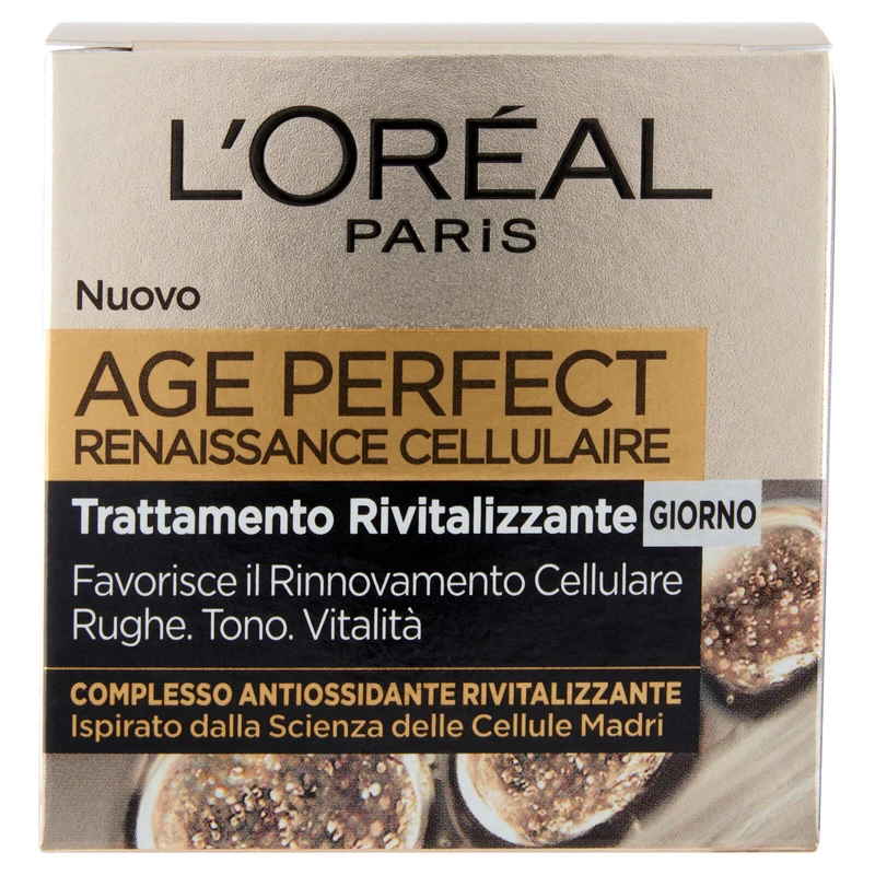 L'Oréal Paris Crema Viso Giorno Anti-rughe Age Perfect Reinassance Cellulaire, 50 ml