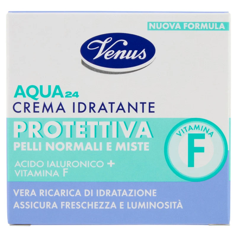 Venus Aqua 24 Crema Idratante Protettiva Pelli Normali e Miste 50 mL