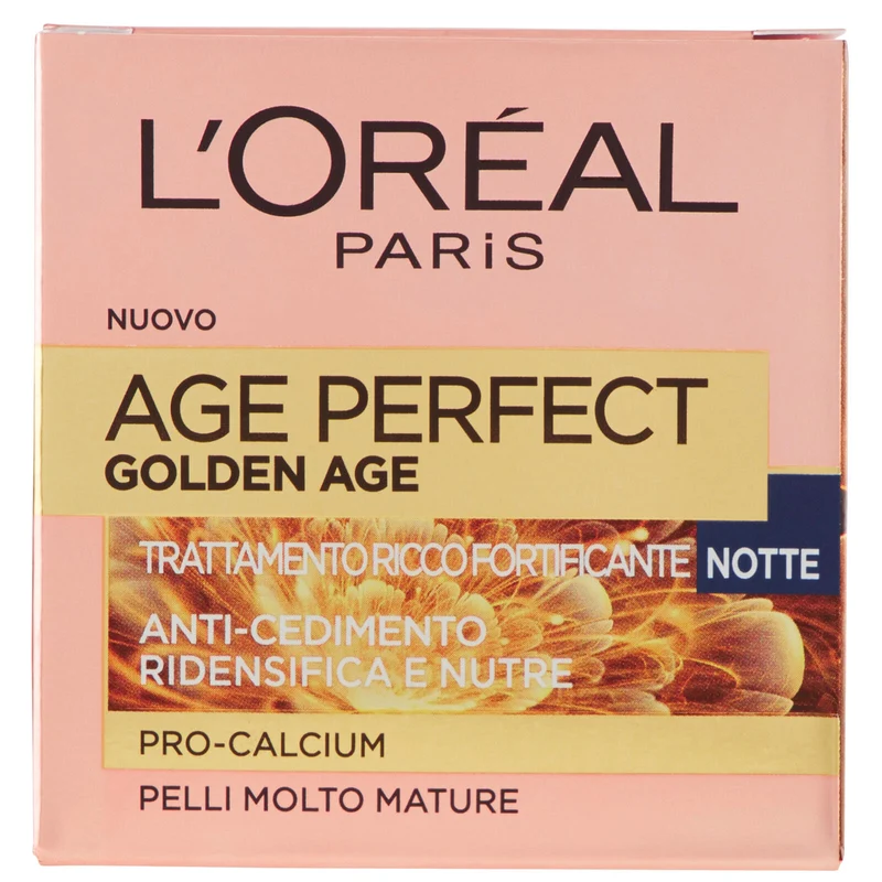 L'Oréal Paris Age Perfect Golden Age Trattamento Ricco Fortificante Notte Pelli Molto Mature 50 ml