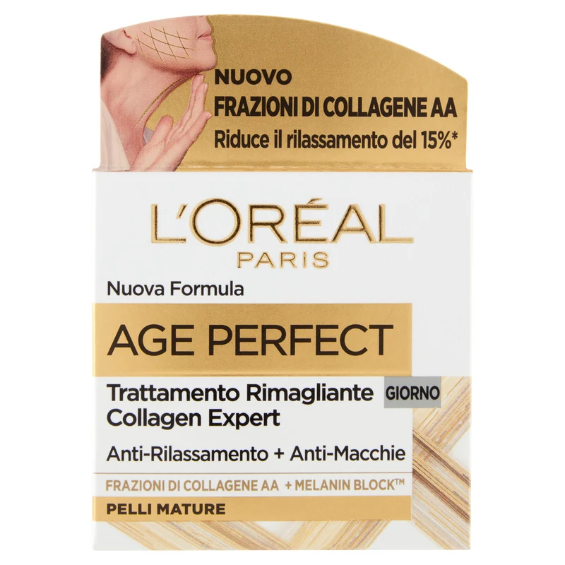 L'Oréal Paris Age Perfect, Crema Viso Re-idratante per Pelli Mature, 50 ml