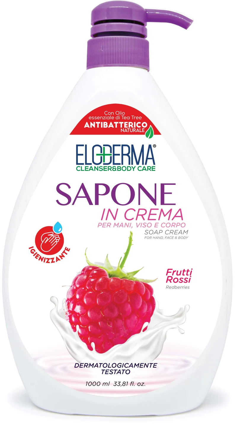 ELODERMA - SAPONE MANI - FRUTTI ROSSI